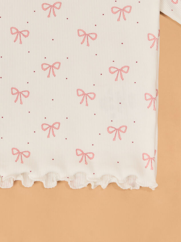 Bailey Bow Long Sleeve Top Detail 4 - AS Kids