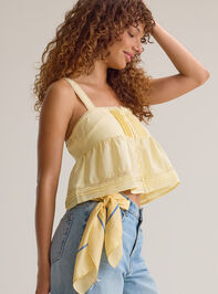 Thea Lace Trim Button Up Tank Detail 3 - AS Kids