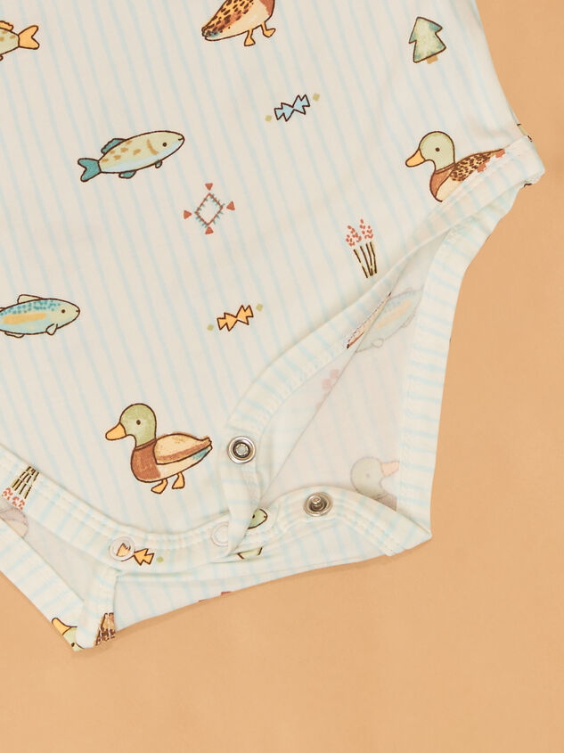 Lake Cuties Long Sleeve Bodysuit Detail 3 - AS Kids