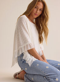 Sloane Asymmetrical Ruffle Poncho - ALTAR'D STATE KIDS