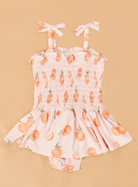 Sweet Peach Smocked Bubble - AS Kids