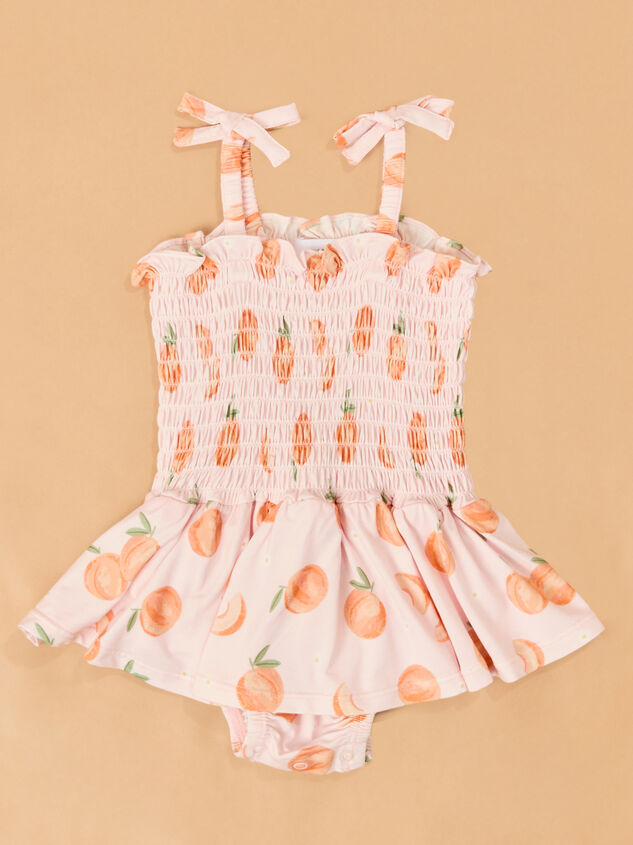 Sweet Peach Smocked Bubble - AS Kids