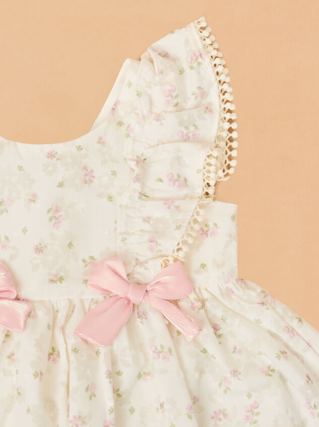 Hutton Floral Bow Dress Detail 2 - ALTAR'D STATE KIDS