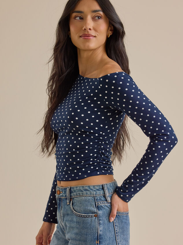 Emily Asymmetrical Dot Top Detail 4 - ALTAR'D STATE KIDS