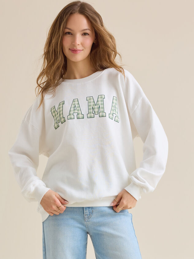 Mama Gingham Pullover Detail 4 - ALTAR'D STATE KIDS