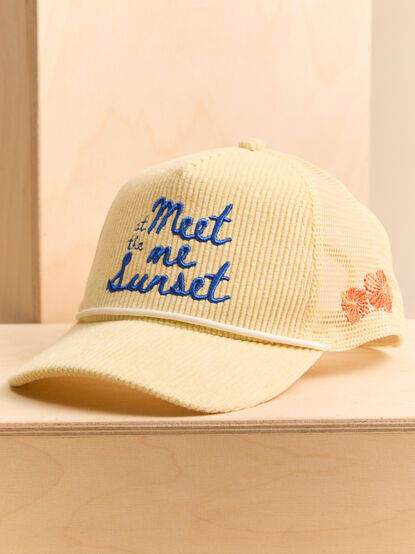 Meet Me at the Sunset Cord Hat - AS Kids