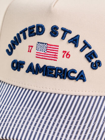 United States Striped Trucker Hat - AS Kids