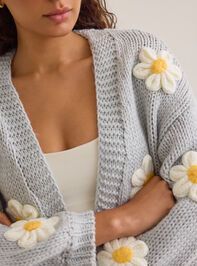 Jennie 3D Flower Cardigan Detail 3 - AS Kids