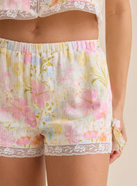 Alexandra Floral Lace Trim Shorts Detail 3 - ALTAR'D STATE KIDS