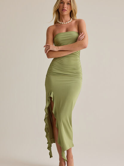 Kailen Strapless Ruffle Dress - AS Kids