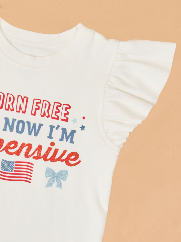 Born Free Ruffle Sleeve Tee Detail 3 - ALTAR'D STATE KIDS