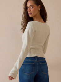 Ciela Wrap Button Side Sweater Detail 6 - AS Kids