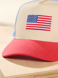 American Flag Trucker Hat Detail 2 - ALTAR'D STATE KIDS