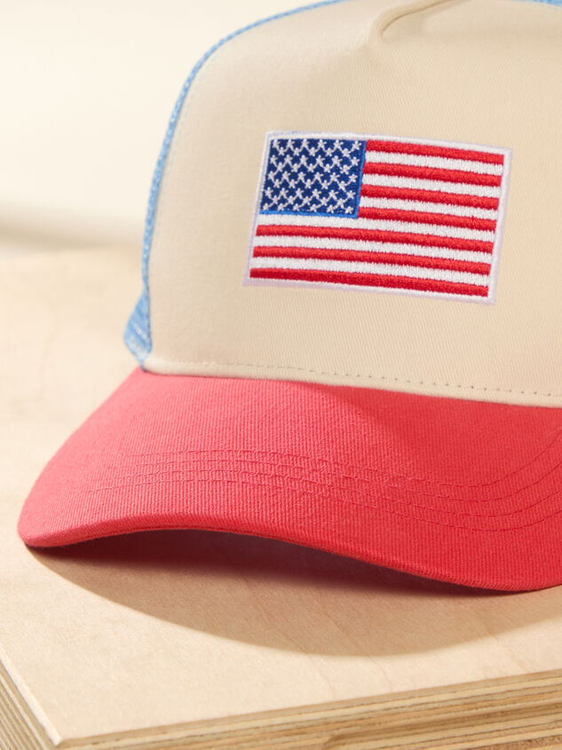 American Flag Trucker Hat Detail 2 - ALTAR'D STATE KIDS
