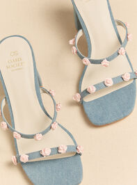 Rosette Two Strap Heels Detail 2 - ALTAR'D STATE KIDS