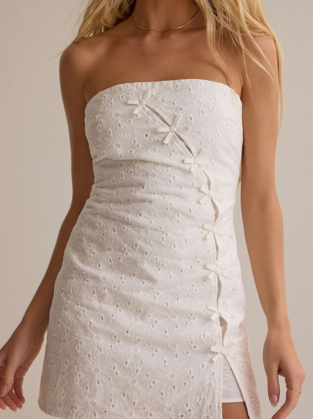 Zara Eyelet Mini Dress Detail 4 - AS Kids