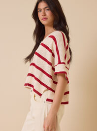 Dylan Striped V-Neck Top Detail 4 - AS Kids