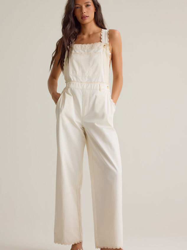 Ivy Lace Trim Overalls - AS Kids