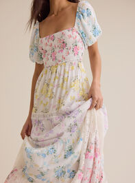 Harlie Floral Maxi Dress Detail 3 - AS Kids