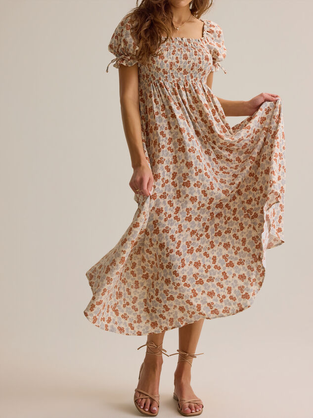 Ayla Americana Floral Maxi Mama Dress by Rylee + Cru Detail 3 - ALTAR'D STATE KIDS