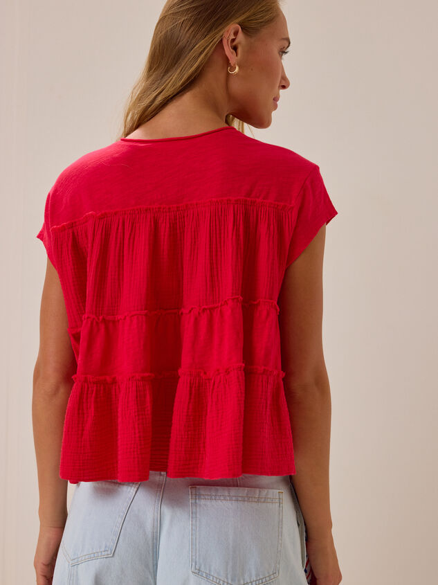 Mara Tiered Babydoll Top Detail 5 - AS Kids