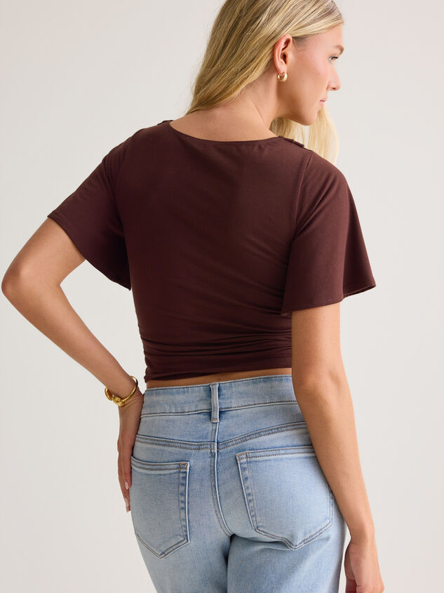 Amaris Cowl Neck Top Detail 5 - AS Kids