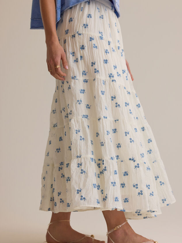 Jackie Embroidered Midi Skirt Detail 4 - AS Kids