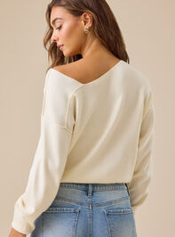 Camilla Asymmetrical Sweater Detail 5 - ALTAR'D STATE KIDS