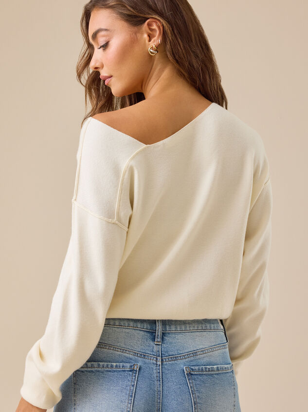 Camilla Asymmetrical Sweater Detail 5 - ALTAR'D STATE KIDS