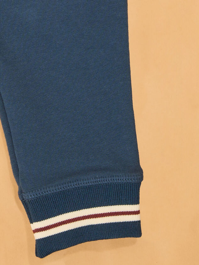 Leo Varsity French Terry Toddler Jogger Detail 3 - AS Kids