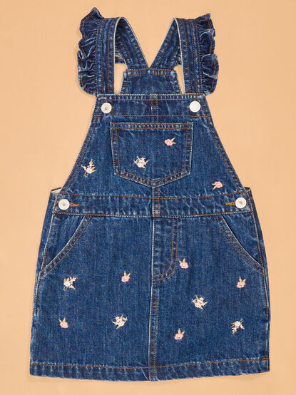 Phoebe Embroidered Overall Baby Dress - AS Kids
