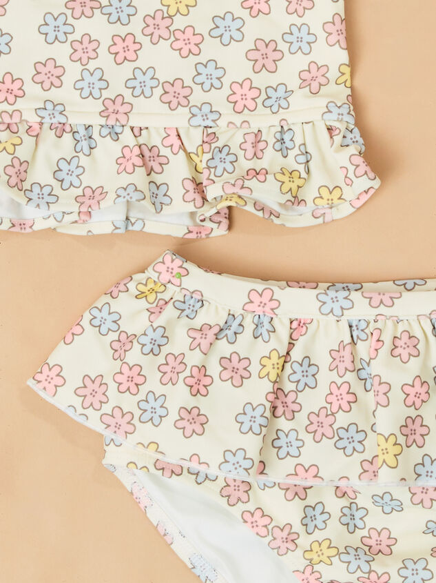 Sarah Floral Toddler Two Piece Swimsuit Detail 2 - ALTAR'D STATE KIDS