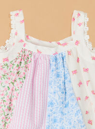 Tessa Paneled Mix Print Short Set Detail 3 - ALTAR'D STATE KIDS