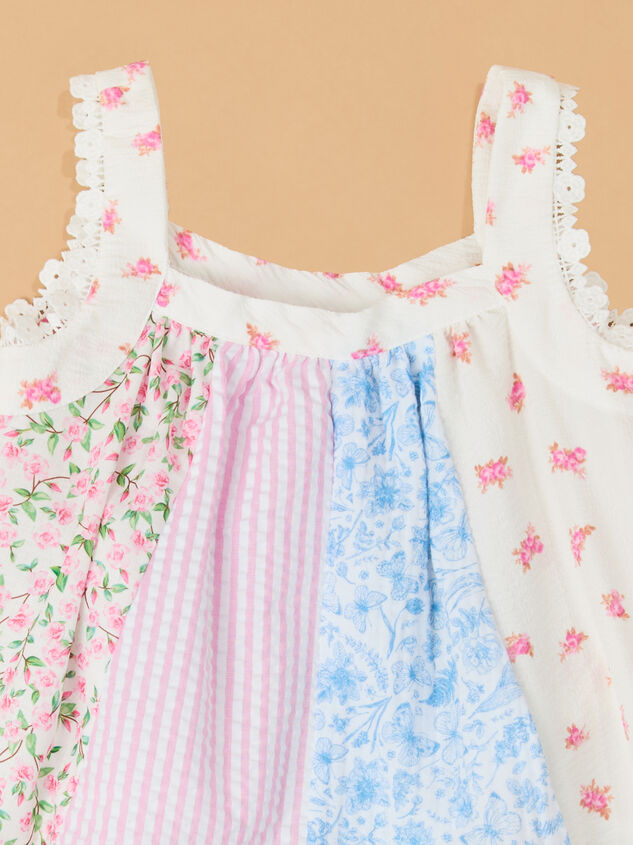 Tessa Paneled Mix Print Short Set Detail 3 - ALTAR'D STATE KIDS