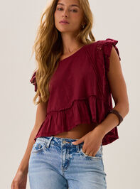 Kiki Short Sleeve Crochet Shirt Detail 2 - AS Kids