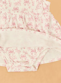 Bonnie Bows Toile Skirt Bodysuit Detail 2 - ALTAR'D STATE KIDS