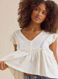 Zaya Boho Henley Top Detail 2 - AS Kids