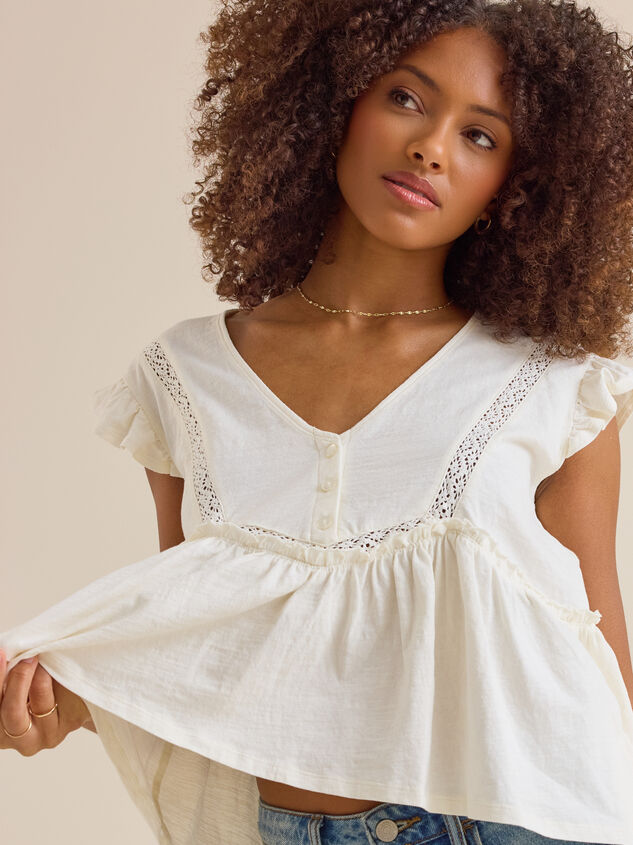 Zaya Boho Henley Top Detail 2 - AS Kids