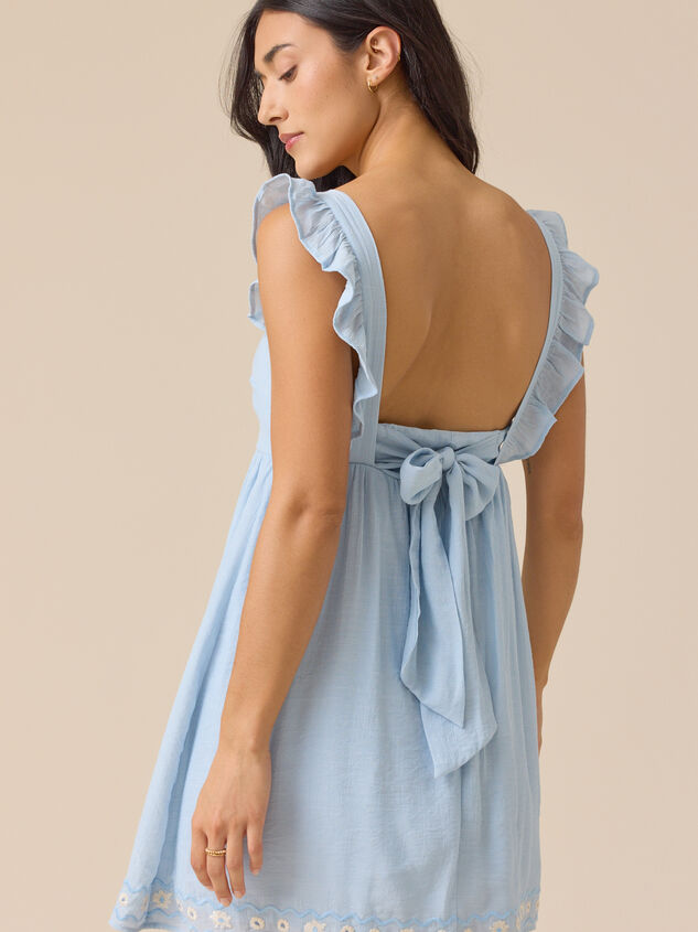 Poppi Embroidered Mini Dress Detail 7 - ALTAR'D STATE KIDS