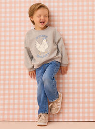 Guess What Graphic Sweatshirt Detail 6 - AS Kids