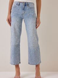Brooklyn Embellished Straight Leg Jeans Detail 3 - AS Kids