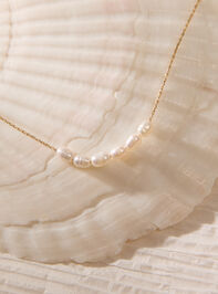 Golden Tide Pearl Slider Necklace Detail 3 - AS Kids