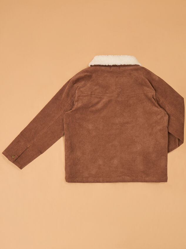 Beau Fur Corduroy Jacket Detail 4 - AS Kids