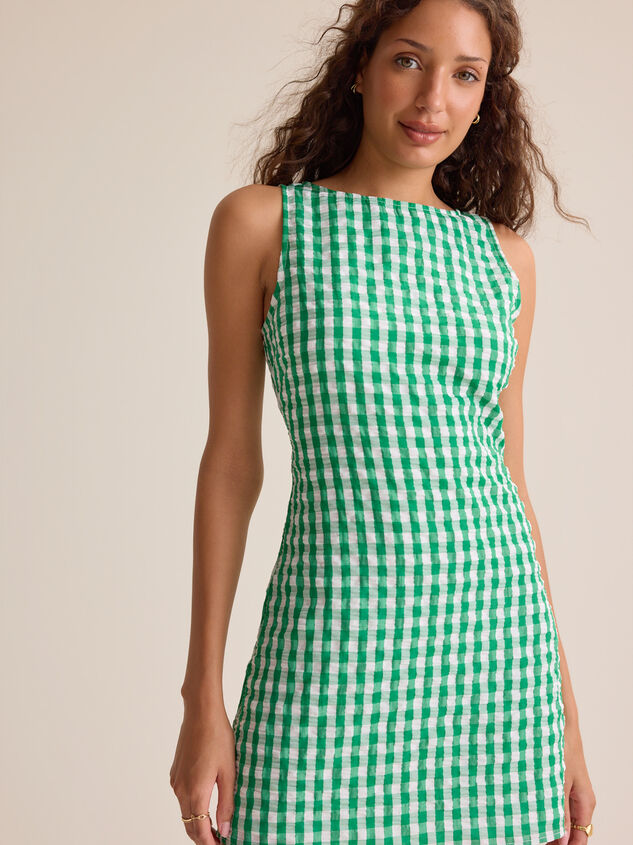 Brinley Gingham Mini Dress - AS Kids