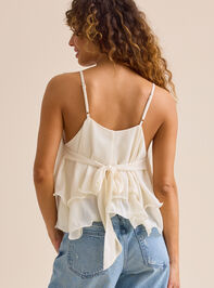 Paityn Ruffle Tie Back Tank Detail 5 - ALTAR'D STATE KIDS