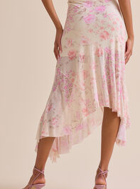 Clara Floral Mesh Midi Skirt Detail 5 - ALTAR'D STATE KIDS