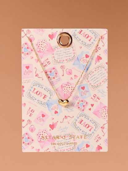 Love Letter Heart Charm Necklace - ALTAR'D STATE KIDS