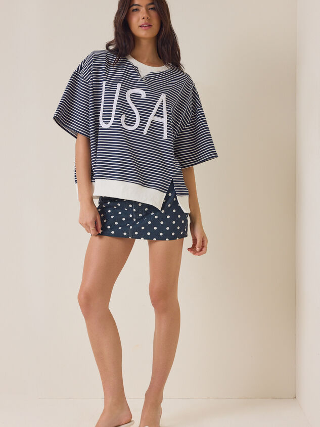 USA Striped Graphic Tee Detail 2 - ALTAR'D STATE KIDS