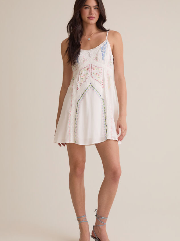 Parker Embroidered Mini Dress Detail 4 - AS Kids