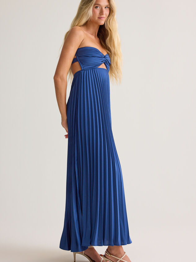 Nellie Satin Maxi Dress Detail 4 - AS Kids